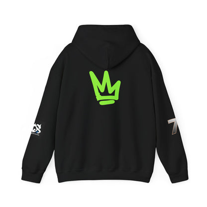 Unisex Hoodie - Just Deliver Success Da Desert Collection featuring a unique green crown logo on the back.