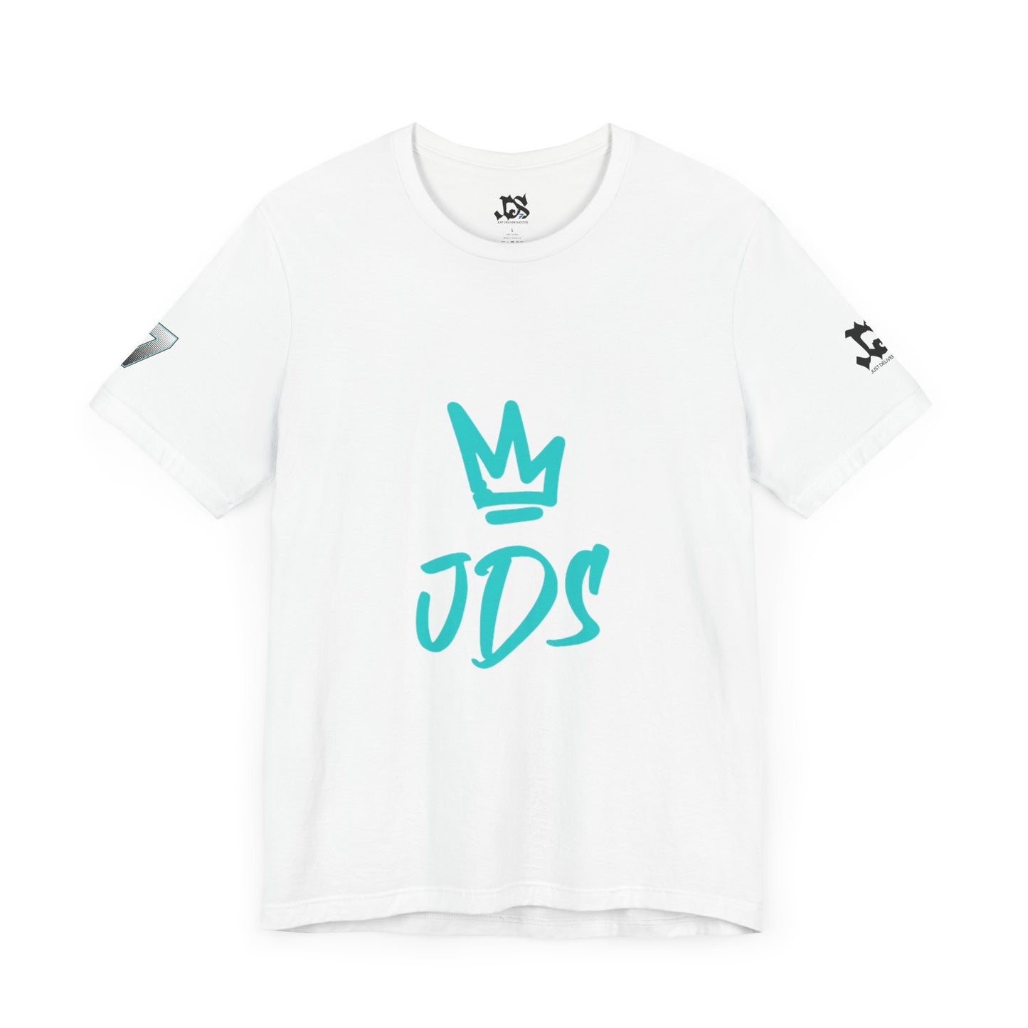 Just Deliver Success Blue Combo That City 7 Summer Collection white t-shirt with JDS logo