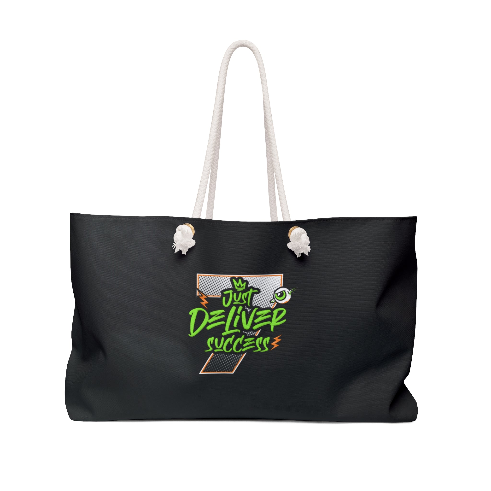 Just Deliver Success Perfect Travel Bag with a stylish design and rope handles, perfect for travel and everyday use.