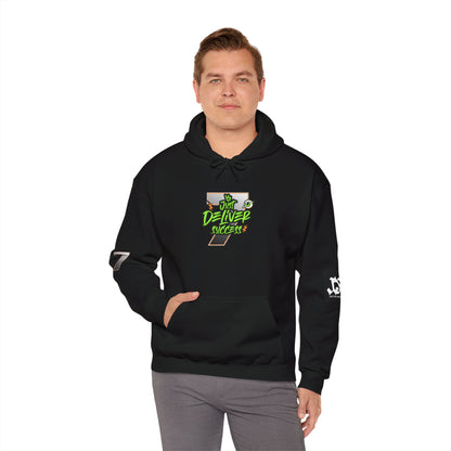Unisex Hoodie - Just Deliver Success Da Desert Collection featuring a stylish design in black.