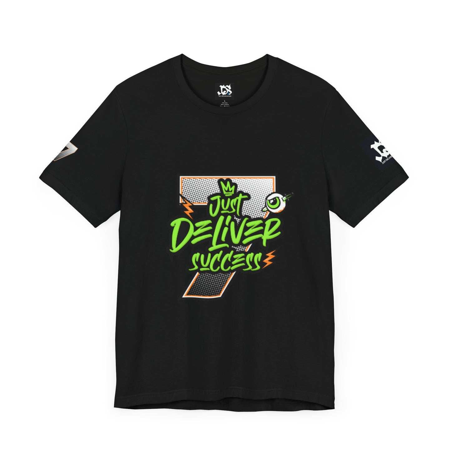 Just Deliver Success Da Desert That City 7 Summer Collection graphic t-shirt in black with vibrant design.