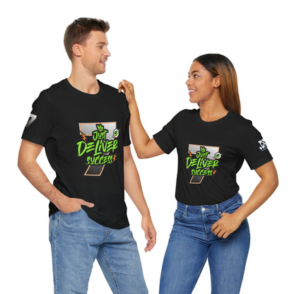 Just Deliver Success Da Desert That City 7 Summer Collection t-shirts worn by couple, showcasing unique design and style.