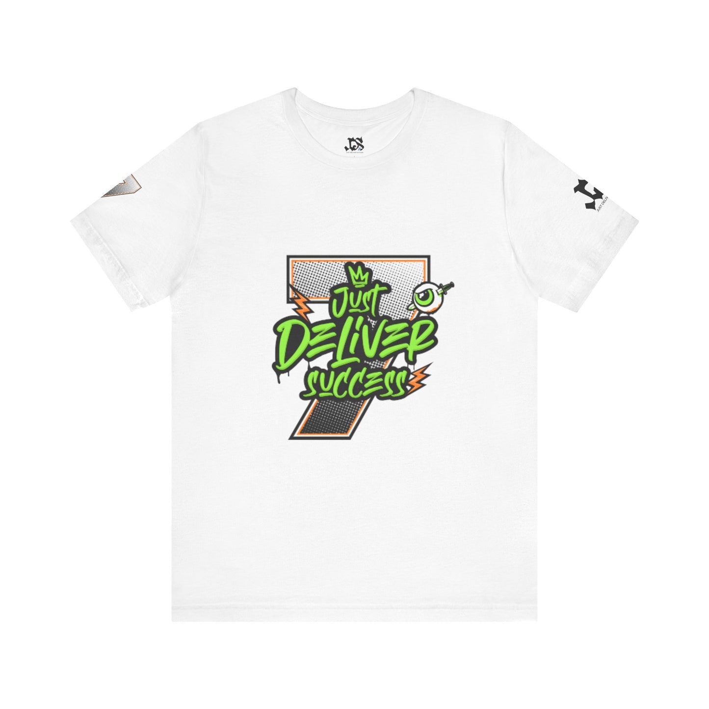 Just Deliver Success Da Desert That City 7 Summer Collection white t-shirt with graphic design