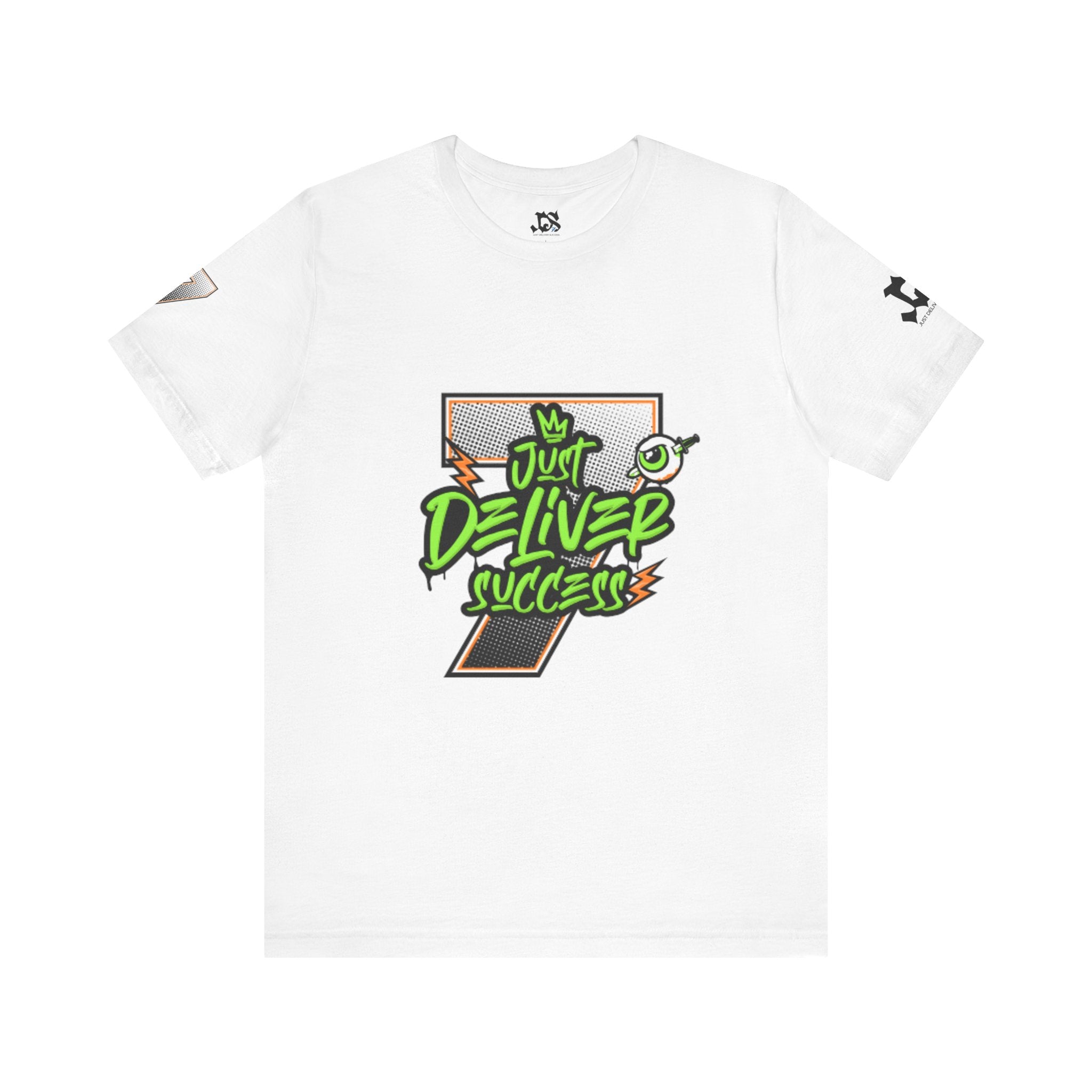 Just Deliver Success Da Desert That City 7 Summer Collection white t-shirt with graphic design