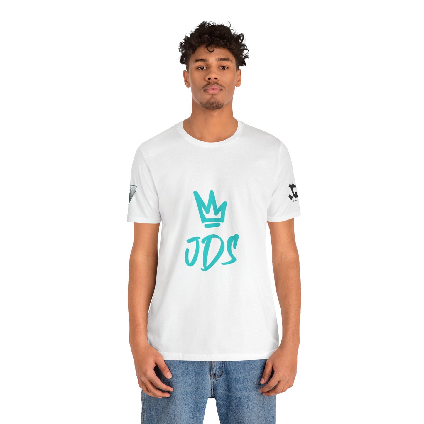 Just Deliver Success Blue Combo That City 7 Summer Collection white t-shirt worn by a model.