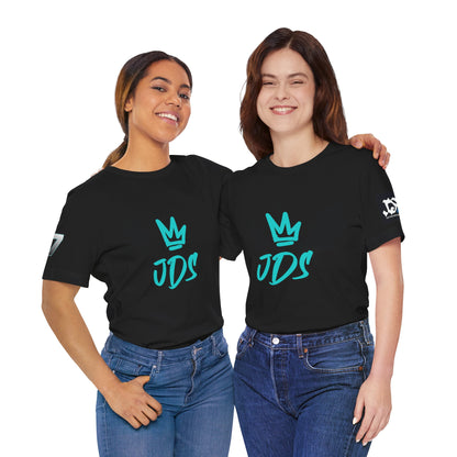 Just Deliver Success Blue Combo That City 7 Summer Collection - Women wearing black t-shirts with JDS logo.