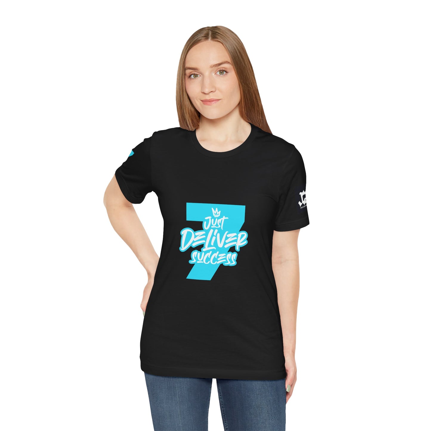 Just Deliver Success Light Blue That City 7 Summer Collection t-shirt worn by a model