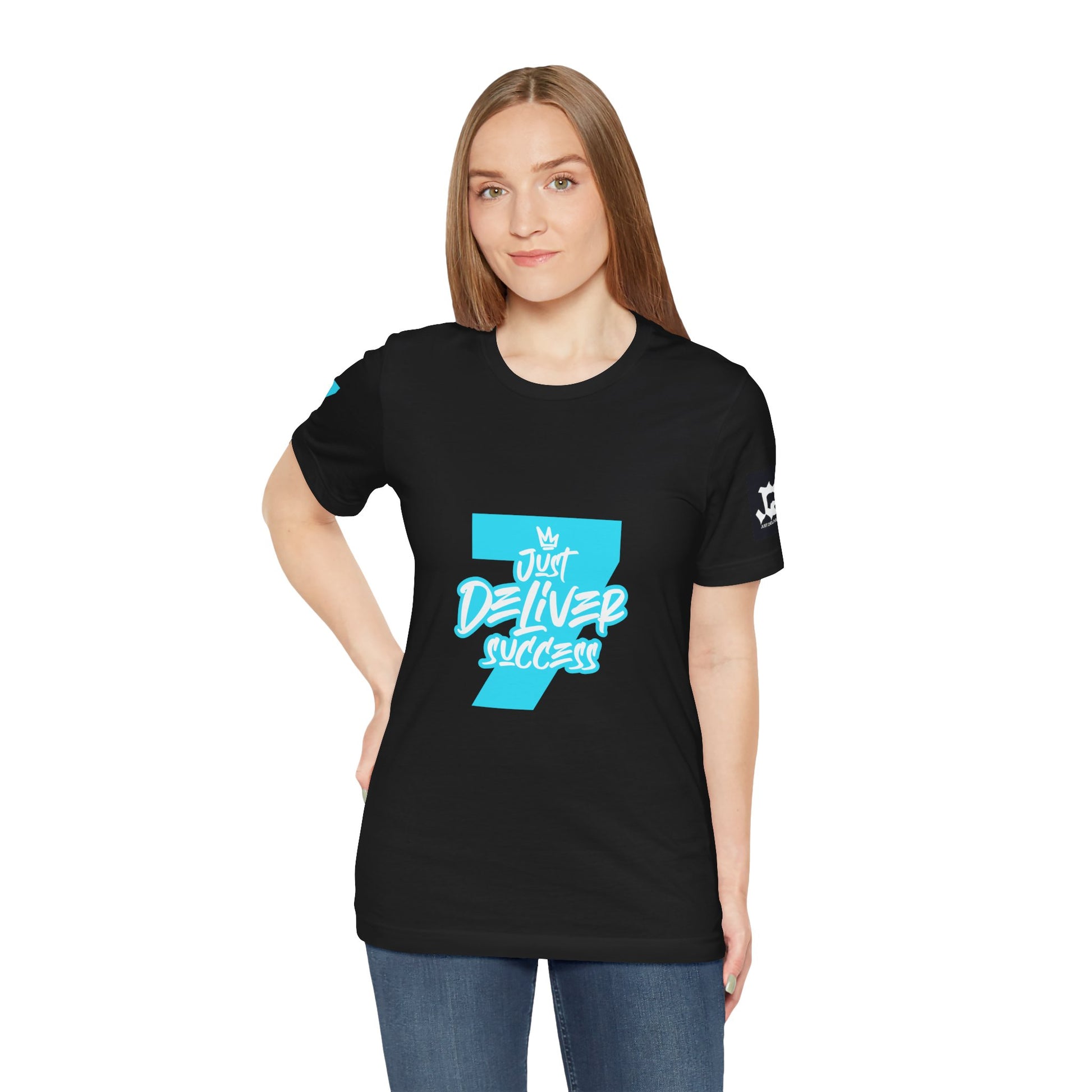 Just Deliver Success Light Blue That City 7 Summer Collection t-shirt worn by a model