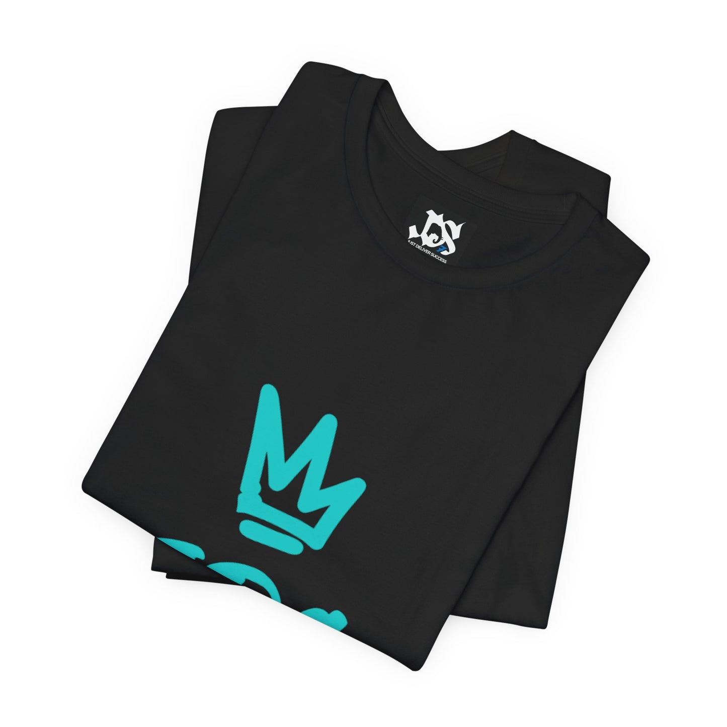 Just Deliver Success Blue Combo That City 7 Summer Collection black t-shirts stacked with turquoise crown design