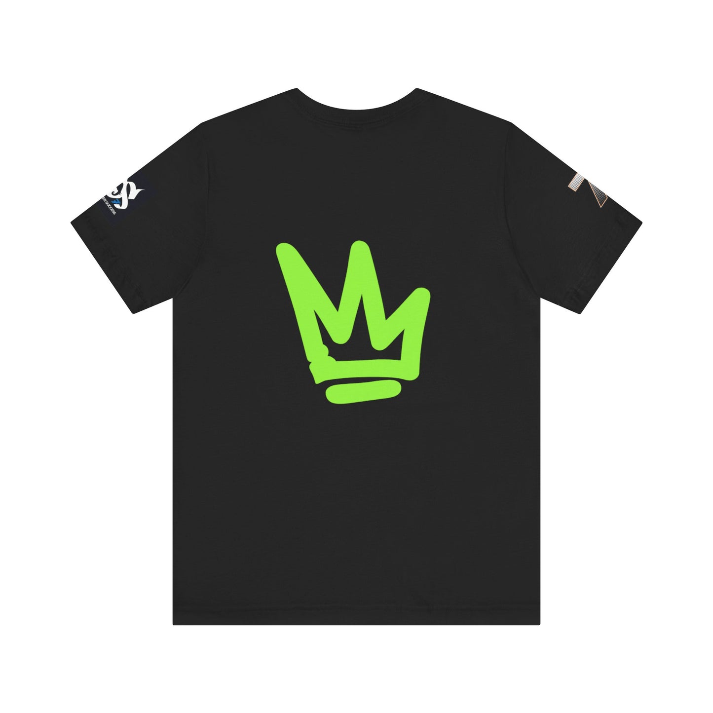 Just Deliver Success Da Desert That City 7 Summer Collection black t-shirt with green crown logo on the back.