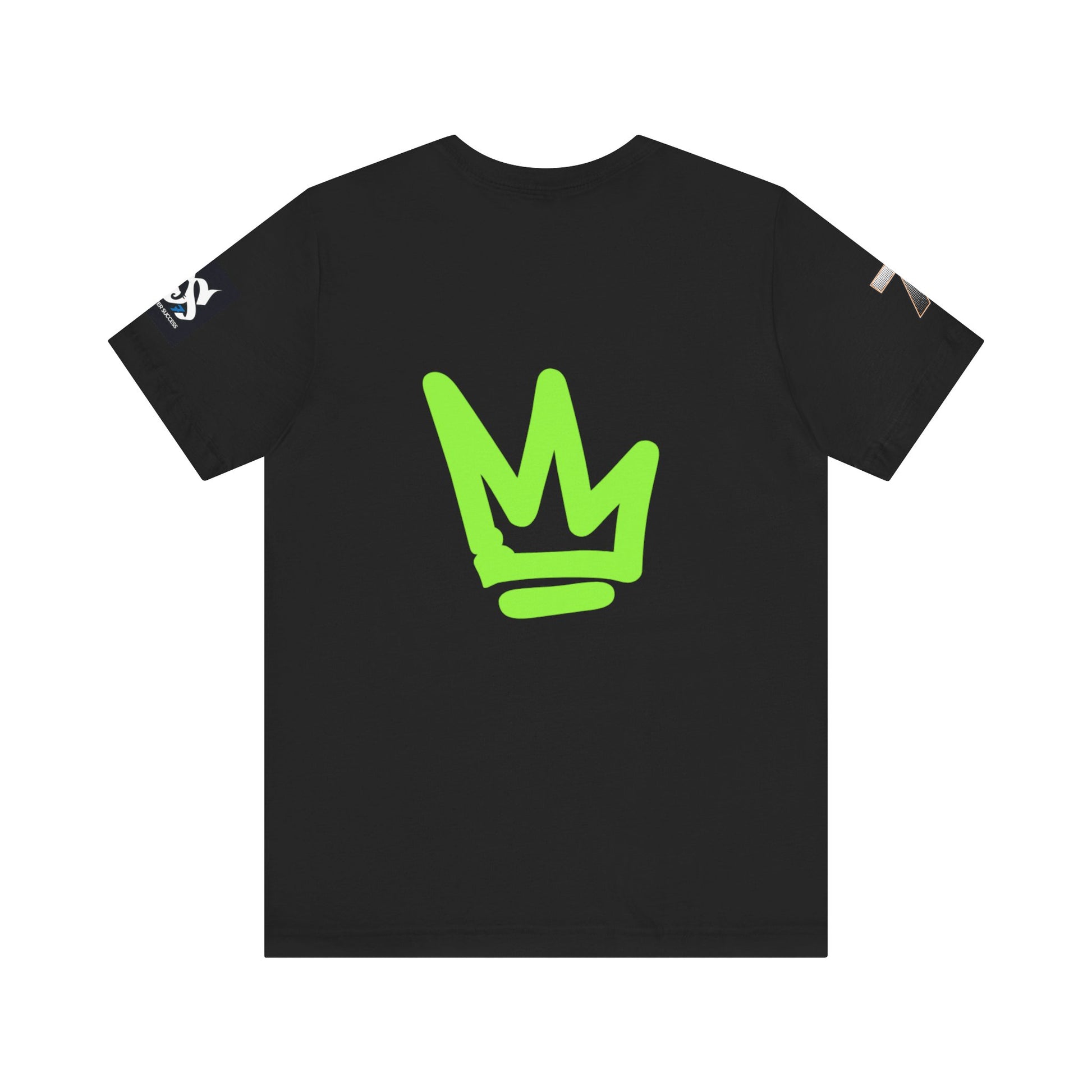Just Deliver Success Da Desert That City 7 Summer Collection black t-shirt with green crown logo on the back.