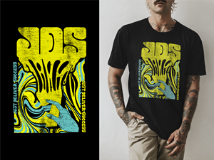 Smoked Out Wavy Modern Streetwear Graphic Fashion T-Shirt